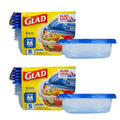 GladWare Entree Food Storage Containers (Square / 25 oz - 10 Count)