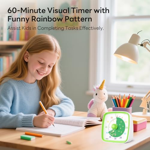 Visual Timer with Night Light (Green-dinosaur)