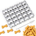 25 Cavity Dog Bone Cookie Cutter (Mini Dog Bone)