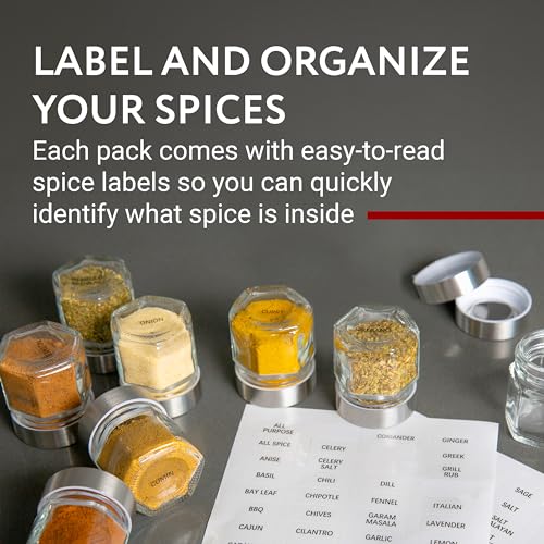 Hexagon Magnetic Spice Jars