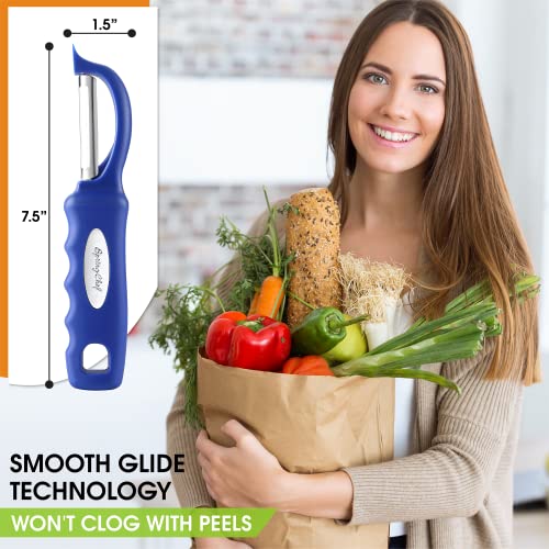 Swivel Potato Peeler for Kitchen w (Sapphire)