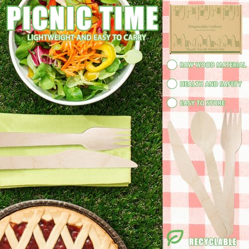 Wooden Utensils Set (360pcs)