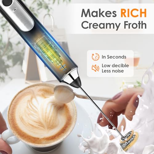 Milk Frother Handheld (Black)