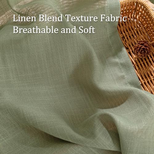 French Door Curtains for Closet Doorways (50"W x 72"L (Pack of 2) / Sage Green-new)