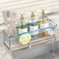 Extra Large Extendable Sponge Holder for Kitchen Sink Caddy Organizer (Stainless Steel)