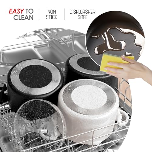 Pasta Pot with Strainer Lid (5 Quarts / Jet Black)