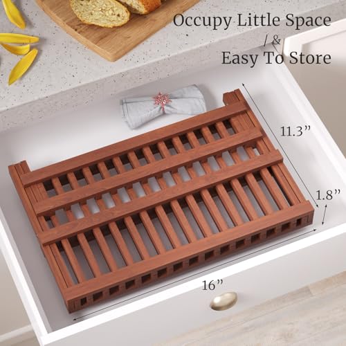 Teak Dish Drying Rack