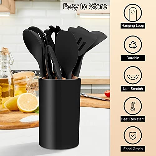 Kitchen Utensils Set of 12 (12 Pieces / Black)
