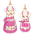 2 Pack 100% Cotton Parent and Child Aprons