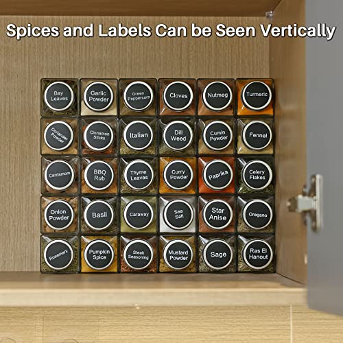 Spice Jars with 372 Labels