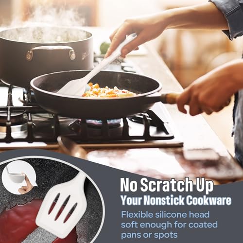 Silicone Kitchen Utensils Set (23 Pieces / White)
