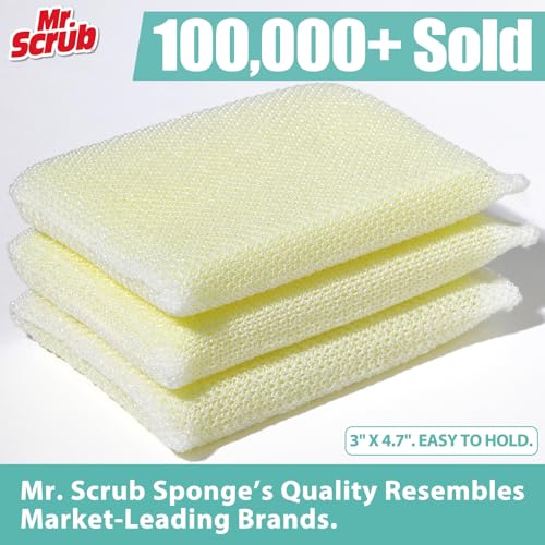 Sponges Kitchen Scrub Dish Sponge Scouring Pad (24 Pack)