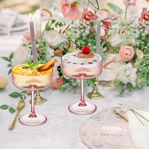 Martini Glasses Set of 12 (Pink / 12 PCS)
