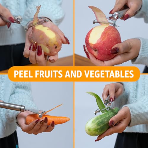 Vegetable Peeler for Kitchen (Y – Stainless Steel Handle)