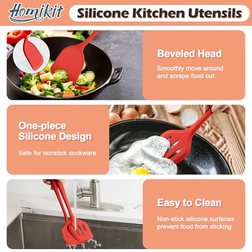 Kitchen Cooking Utensils Set (Red)