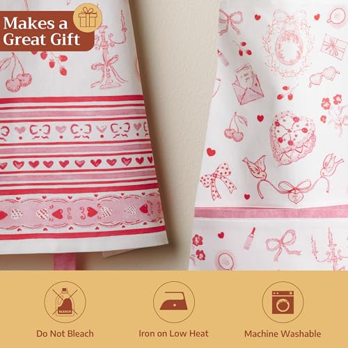 Aprons for women with Pocket 100% Cotton Pack of 1 (099 - Valentine Gift)