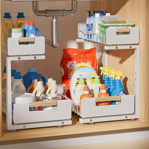 Under Sink Organizer Kitchen (White)