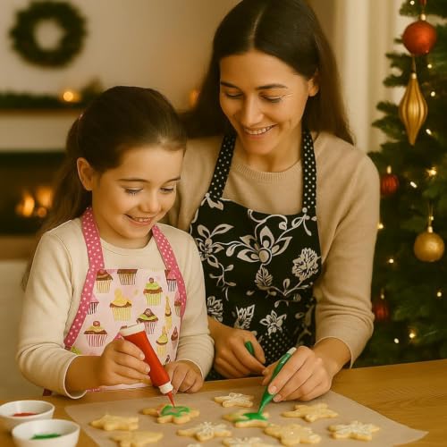 Kid Cotton Aprons (Pink Cupcake)