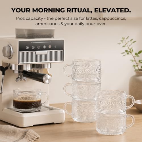 Vintage Coffee Mugs Set of 6