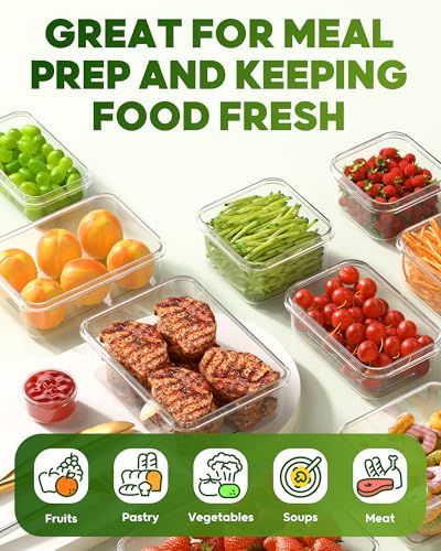 60 PCS Food Storage Containers with Lids (60 PCS)