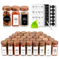 48 Pack 4oz Glass Spice Jars with 547 Labels