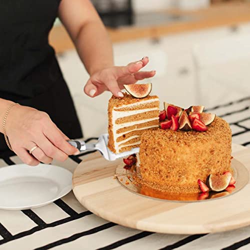 Pie Server Spatula and Cake Cutter Slicer (13 inches / Black)