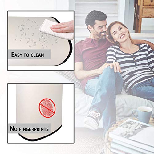Kitchen Trash Can for Bathroom Bedroom Home Office Automatic Touch Free High (13 Gallon / White)
