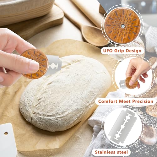UFO Bread Lame Sourdough Scoring Tool Bread Scorer (B-Aurora)