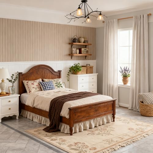 Linen Curtains for Living Room 96 Inches Long (50"W x 96"L (Pack of 2) / Natural Linen)
