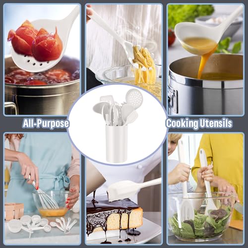 Silicone Kitchen Utensils Set (23 Pieces / White)