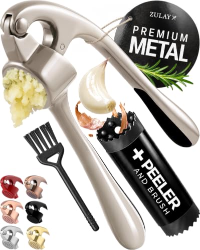 Premium Garlic Press Set (Large | Imperial Silver)