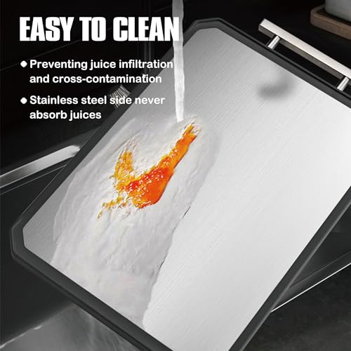 Stainless Steel Cutting Board Set of 2 for kitchen (SET of 2)