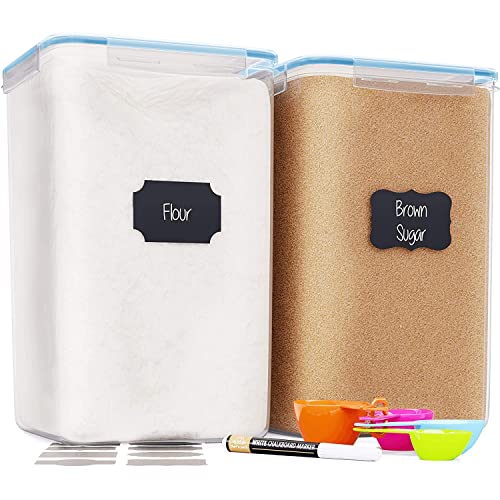 Extra Large Airtight Flour and Sugar Storage Containers with Lids