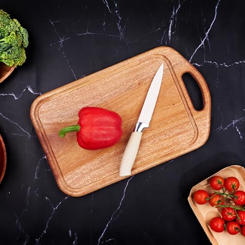 Khaya Wood Cutting Board (13.4"L x 8.3"W)