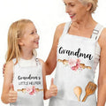 Matching Aprons for Kids and Adults (White-4)
