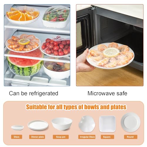 300 Bowl Covers for Bread Proofing (300 PCS - Regular - Clear)