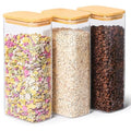 Glass Storage Containers with Lids 2 Qt (2 qt x 3)