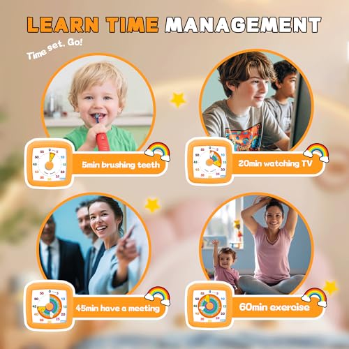 Visual Timer for Kids 60 Minute (Orange)