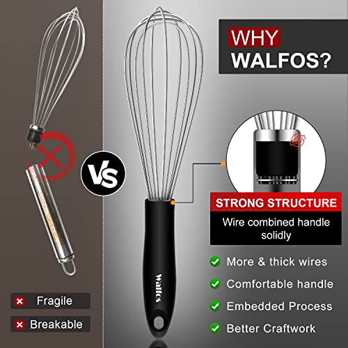 Stainless Steel Wire Whisk Set (7+9+11 in Silver)