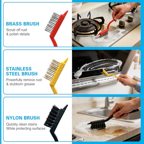 King Origin 8 PCS Crevice Cleaning Brush Set (8-pack)
