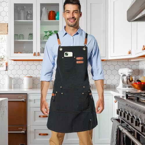 Canvas Work Apron (Black)