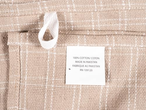 Assorted Flat Kitchen Towels (Beige / 18 x 28 - 10 Pack)