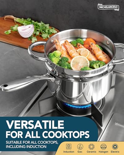 1.5 Quart Saucepan with Steamer (1.5 Quarts)