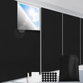 100% Blackout Curtains (Black / 57"W x 79"H)