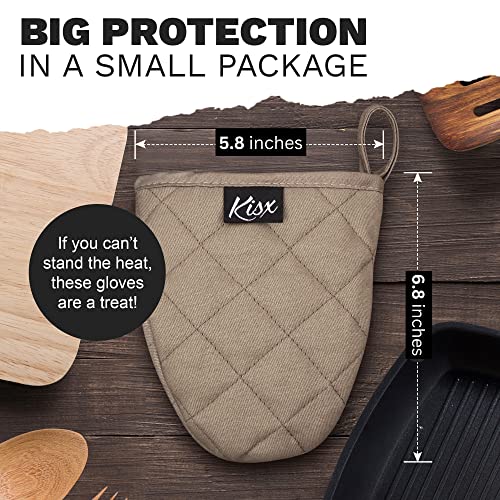 Oven Mitts Heat Resistant (Gray / Mini)