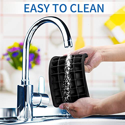 Silicone Ice Cube Tray with Leak (Deep Black)