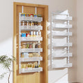 Pantry Door Organizers and Storage (White / 17.2"W-6 tier)