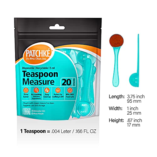40 Pack Plastic Measuring Spoons Set