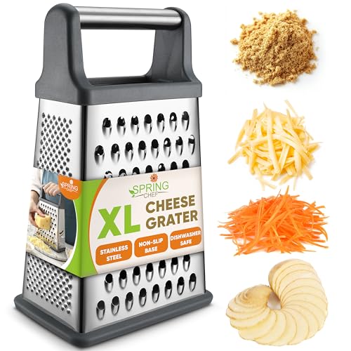Stainless Steel XL Cheese Grater for Kitchen (Gray / XL)