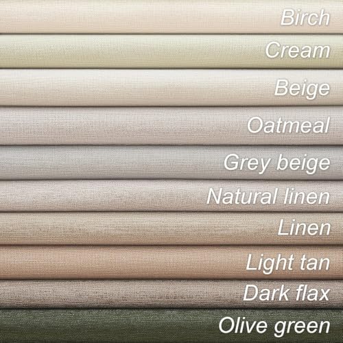 Light Taupe Blackout Textured 90 Inch Long Linen Blend Curtain Draperies Pinch Pleat Back Tab with Hooks Energy Saving Thermal Insulated Curtains for Living Room (Tan / 52"W x 90"L (Pack of 2))